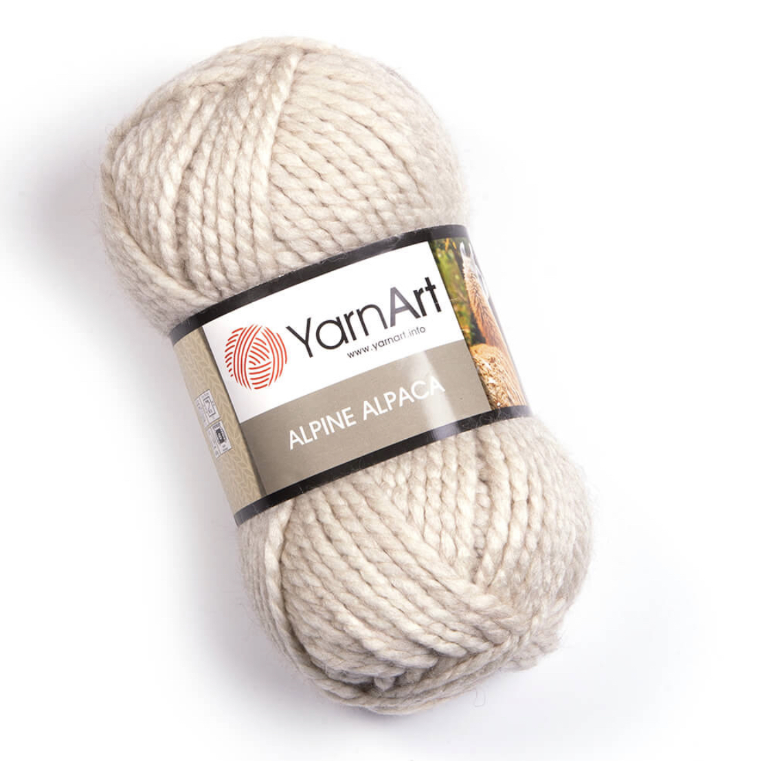 Пряжа Alpine Alpaca 430 Светло-бежевый Yarnart 