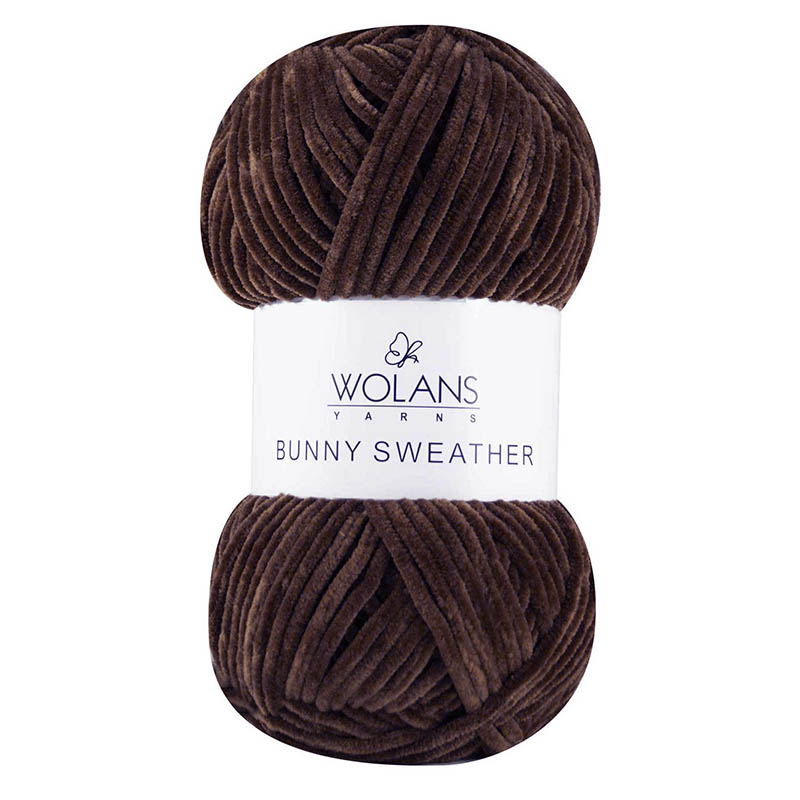 Пряжа Bunny Sweather 30040 Шоколад Wolans 