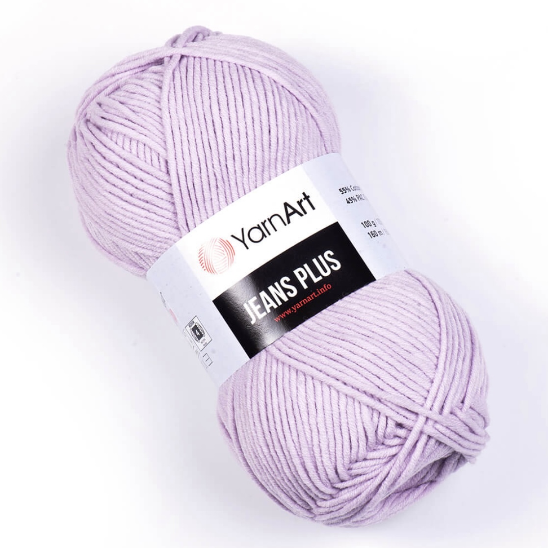 Пряжа Jeans Plus 19 Сиреневый Yarnart 
