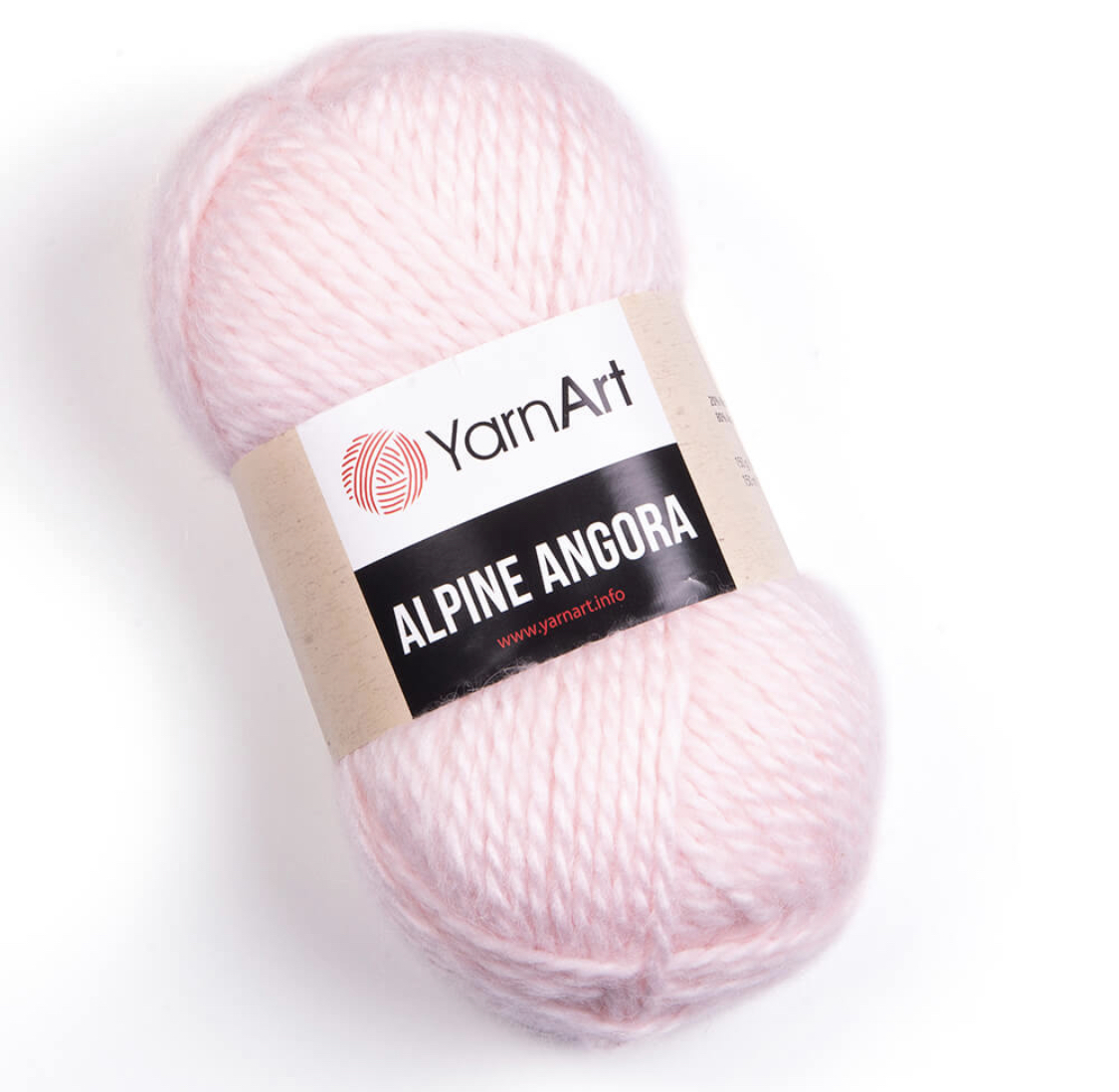 Пряжа Alpine Angora 340 Розовый Yarnart 