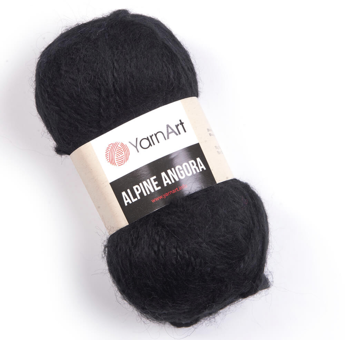 Пряжа Alpine Angora 331 Черный Yarnart 