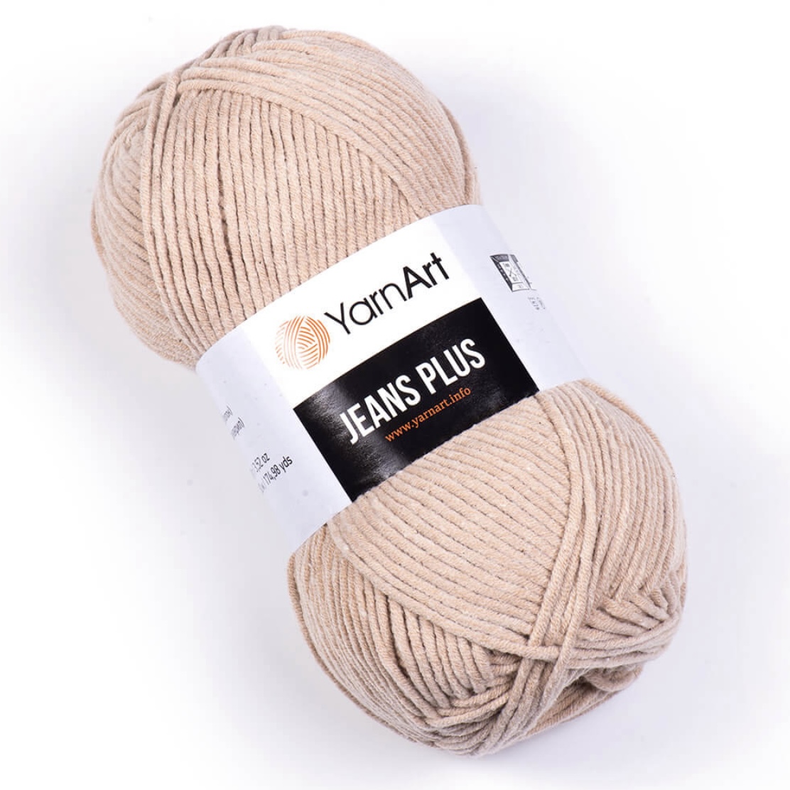 Пряжа Jeans Plus 87 Кофе с молоком Yarnart 