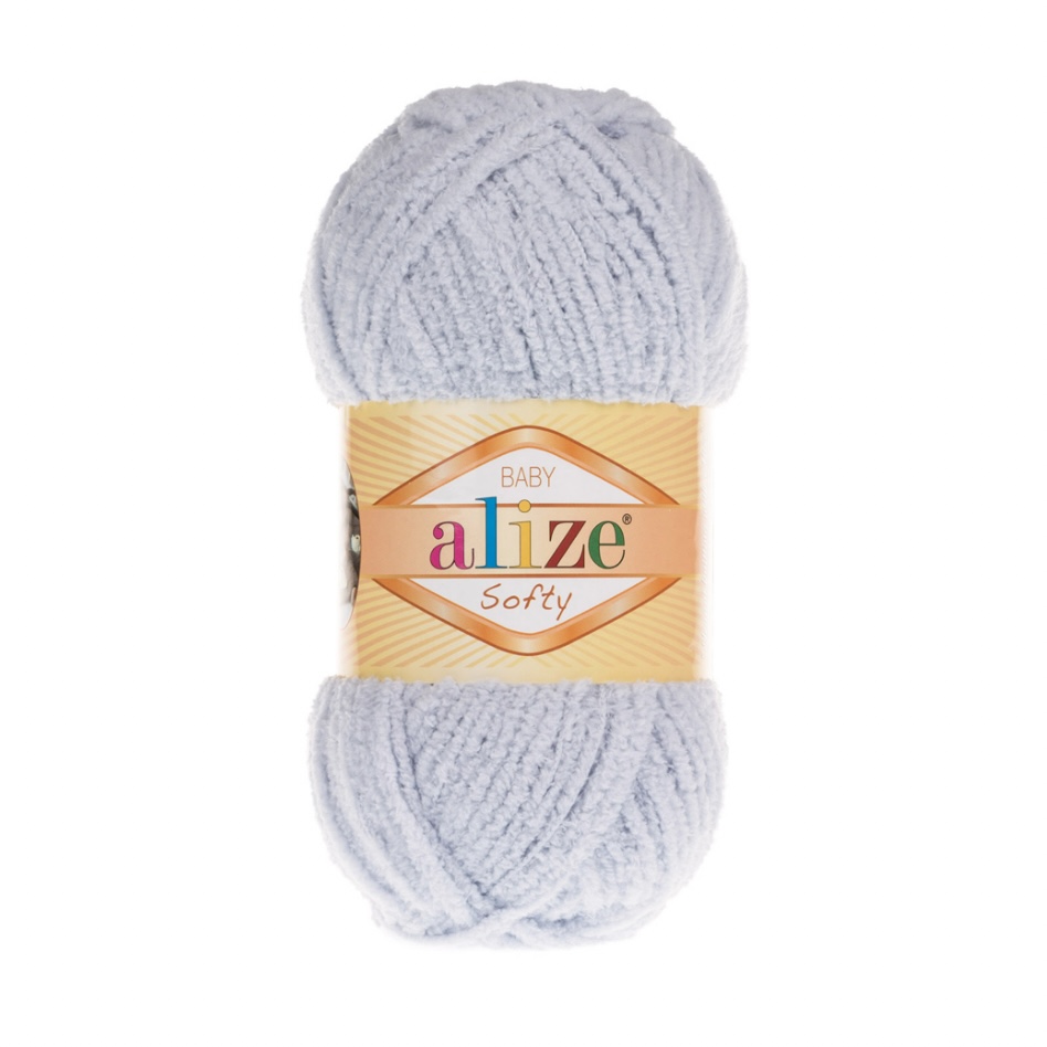 Пряжа Softy 416 Серый Alize 