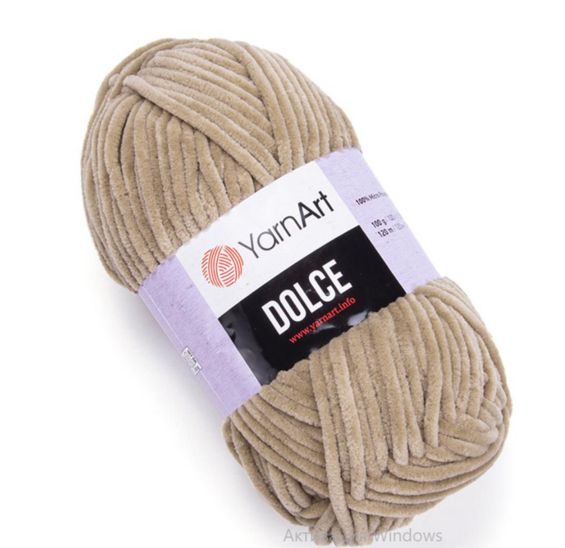 Пряжа Dolce 798 Серо-бежевый Yarnart 