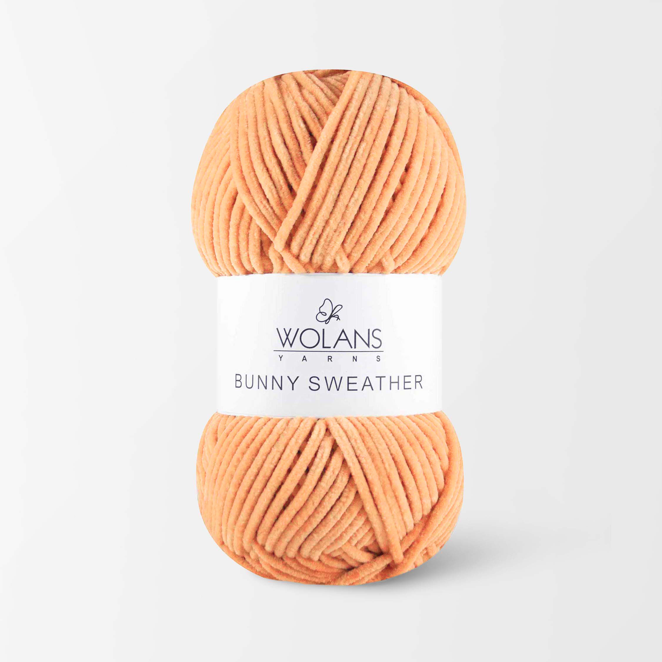 Пряжа Bunny Sweather 30038 Оранжевый-светлый Wolans 