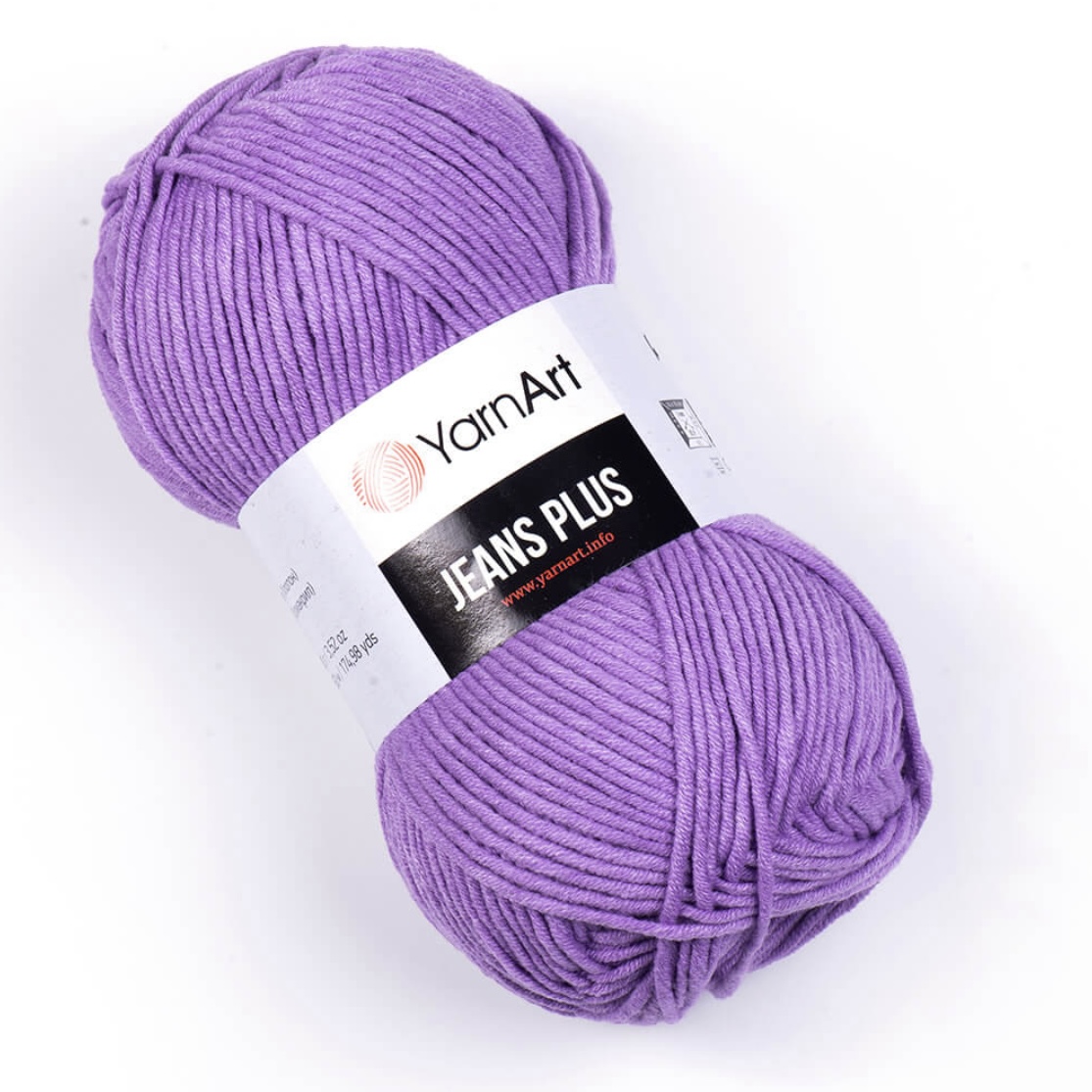 Пряжа Jeans Plus 72 Сиреневый Yarnart 