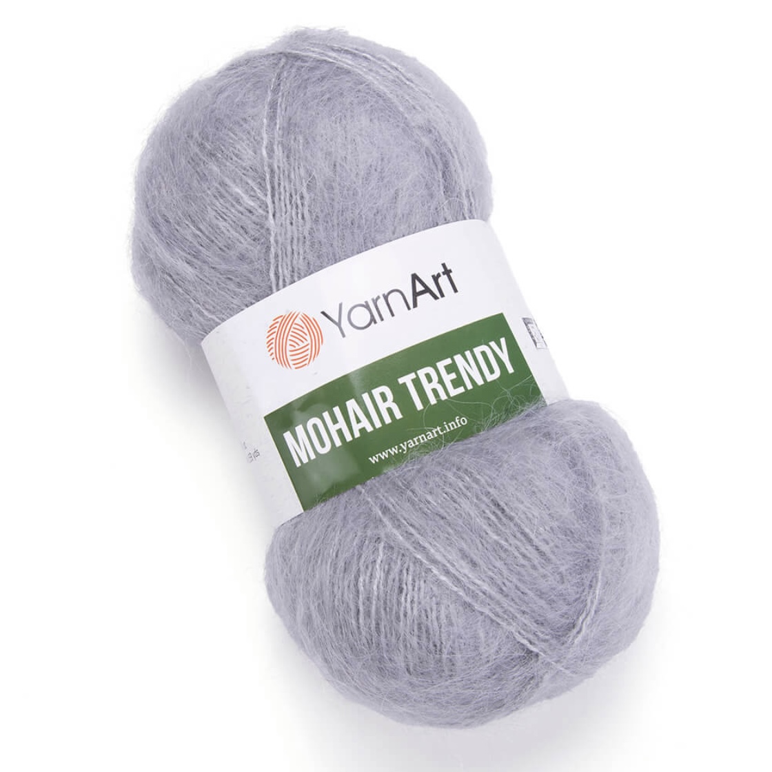 Пряжа Mohair Trendy 113 Светло-серый Yarnart 
