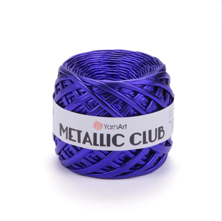Пряжа Metallic club 8119 Чернильный меланж Yarnart 