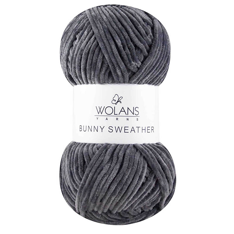 Пряжа Bunny Sweather 30009 Серый Wolans 