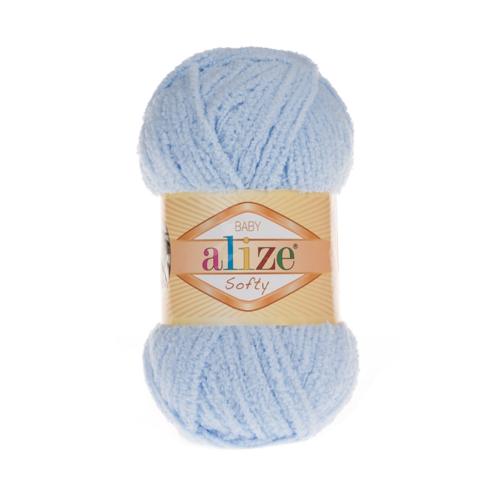Пряжа Softy 183 Св.голубой Alize 