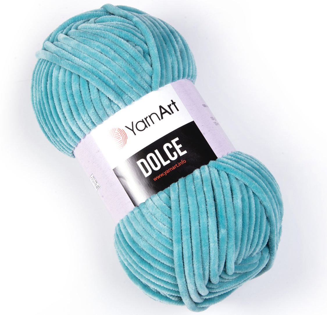 Пряжа Dolce 770 Светлая-бирюза Yarnart 