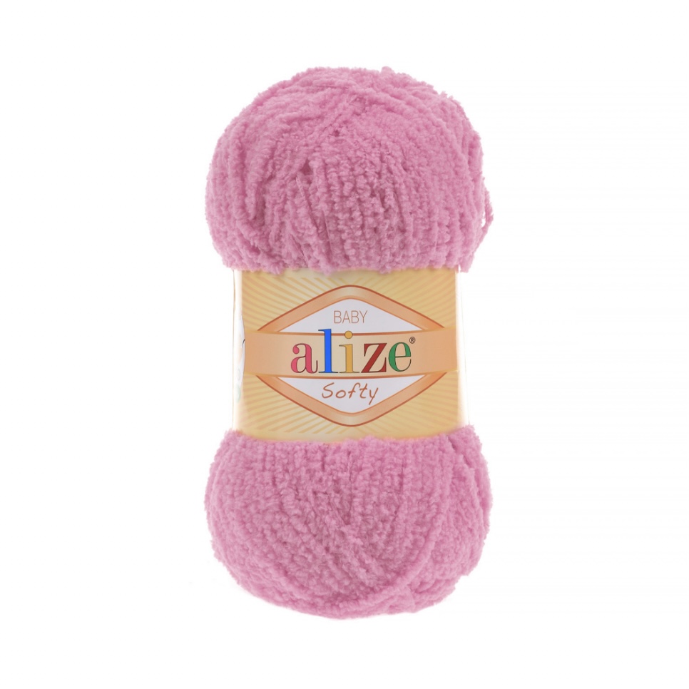Пряжа Softy 191 Тм. Розовый Alize 