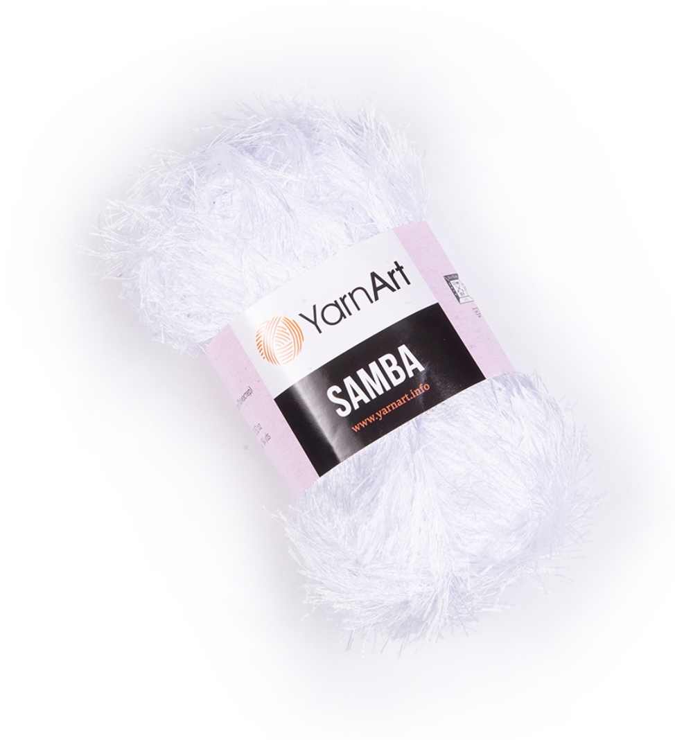 Пряжа Samba 501 Ультро-белый Yarnart 