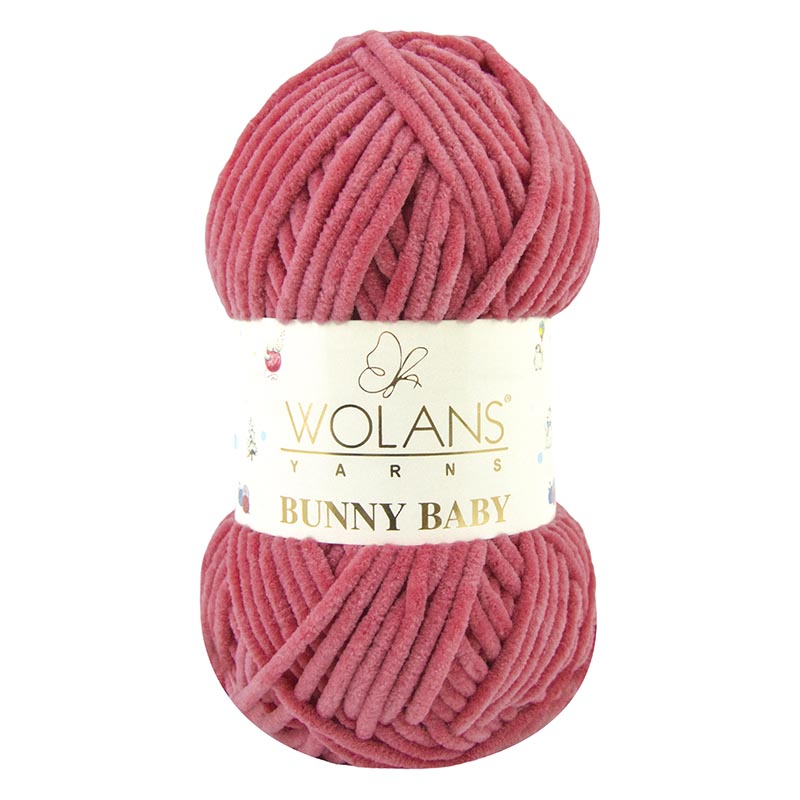 Пряжа Bunny Baby 10051 Розовый Wolans 