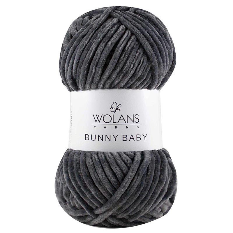 Пряжа Bunny Baby 10009 Серый Wolans 
