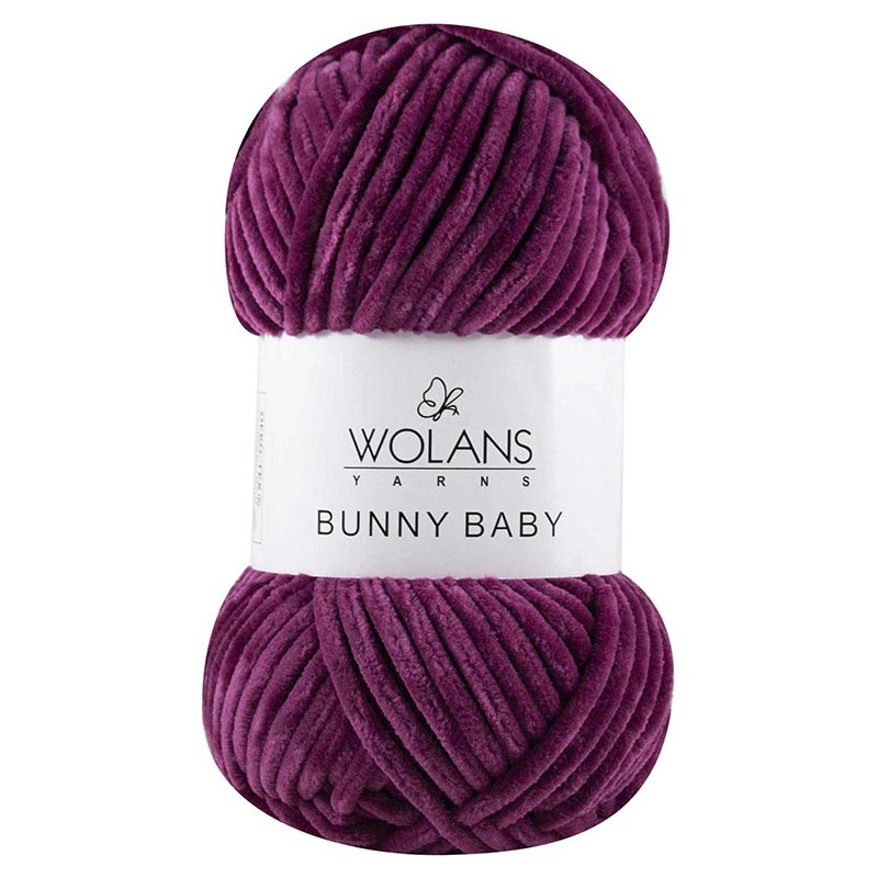 Пряжа Bunny Baby 10022 Вишневый Wolans 