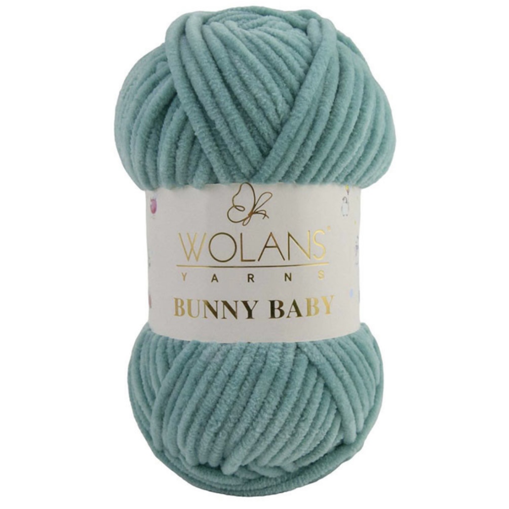Пряжа Bunny Baby 10056 Пыльная мята Wolans 