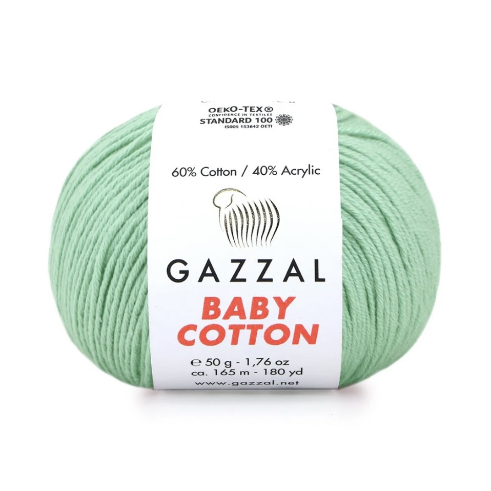 Пряжа Baby cotton 3425 Тиффани Gazzal 