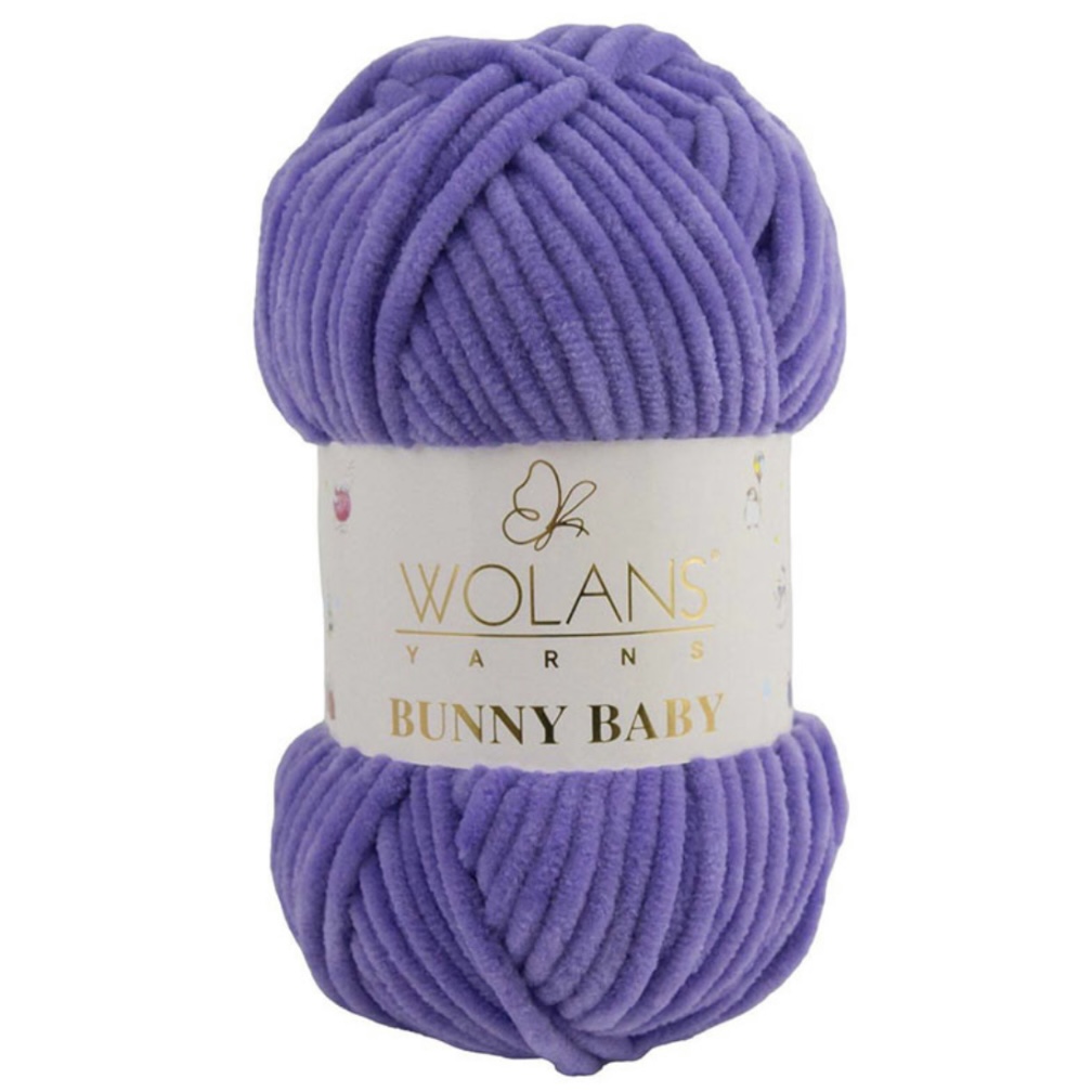 Пряжа Bunny Baby 10055 Лиловый Wolans 