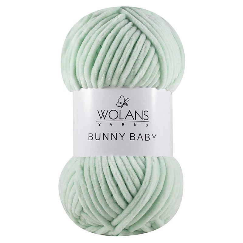 Пряжа Bunny Baby 10023 Мятный Wolans 