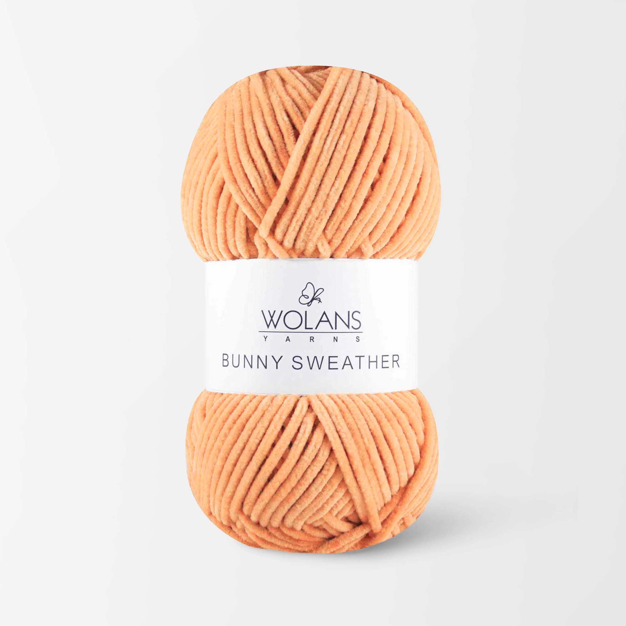 Пряжа Bunny Sweather 30038 Оранжевый-светлый Wolans 